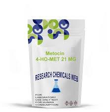 21 mg blisterförpackning av 4-HO-MET Metocin för laboratorieforskning.