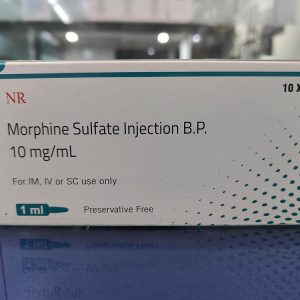 Glasampuller med Morfininjektion 10mg/ml för säker och diskret leverans i Sverige.
